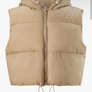 Tan Puffer Vest
